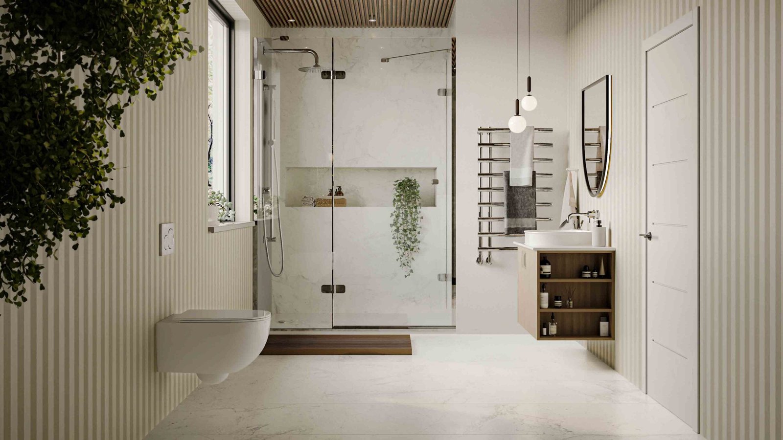 Japandi washroom